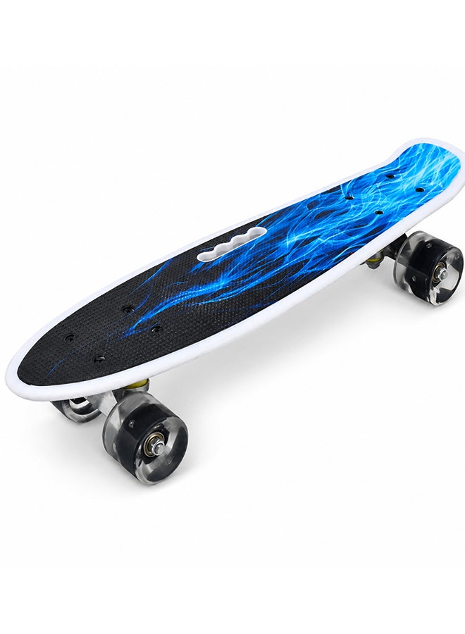DEXO 22” Mini Cruiser Skateboard – Retro Plastic Penny Board with ABEC-7 Bearings, 59mm Urethane Wheels & T-Tool - Image 1