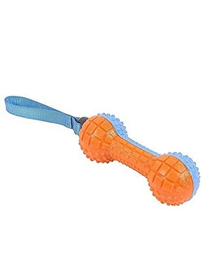 لعبة تفاعلية لتدريب الكلاب على التسنين والمضغ مصنوعة من المطاط الطبيعي مع مقبض لجميع سلالات الكلاب (اللون حسب التوافر) - Image 1