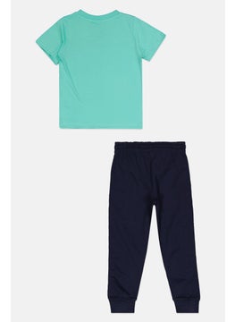 nickelodeon Toddlers Boy 2 Piece Graphic Short Sleeve Top And Short Set, Mint Green  - Image 2