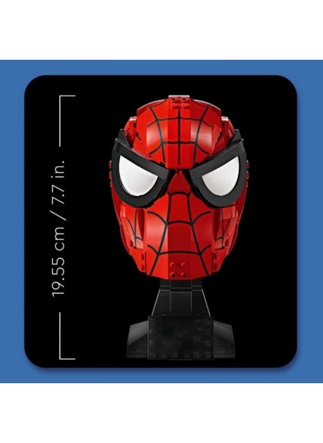 General Avengers Marvel Spider Warrior Mask Helmet Model Assembled Small Particle Building Block Toy  - Image 4