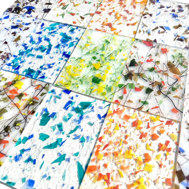 ILLUCKAI 24 Sheets Floral Patterned Stained Glass Sheet Variety Pack, 4 X 6 inch Cathedral Art Glass for Stained Glass Window, Stained Glass Supplies for Glass Projects and Mosaic Crafts - Image 4