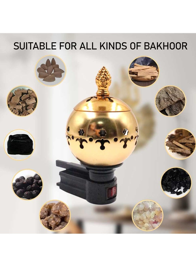 Electric Oud Incense Burner Gold 167grams - Image 3