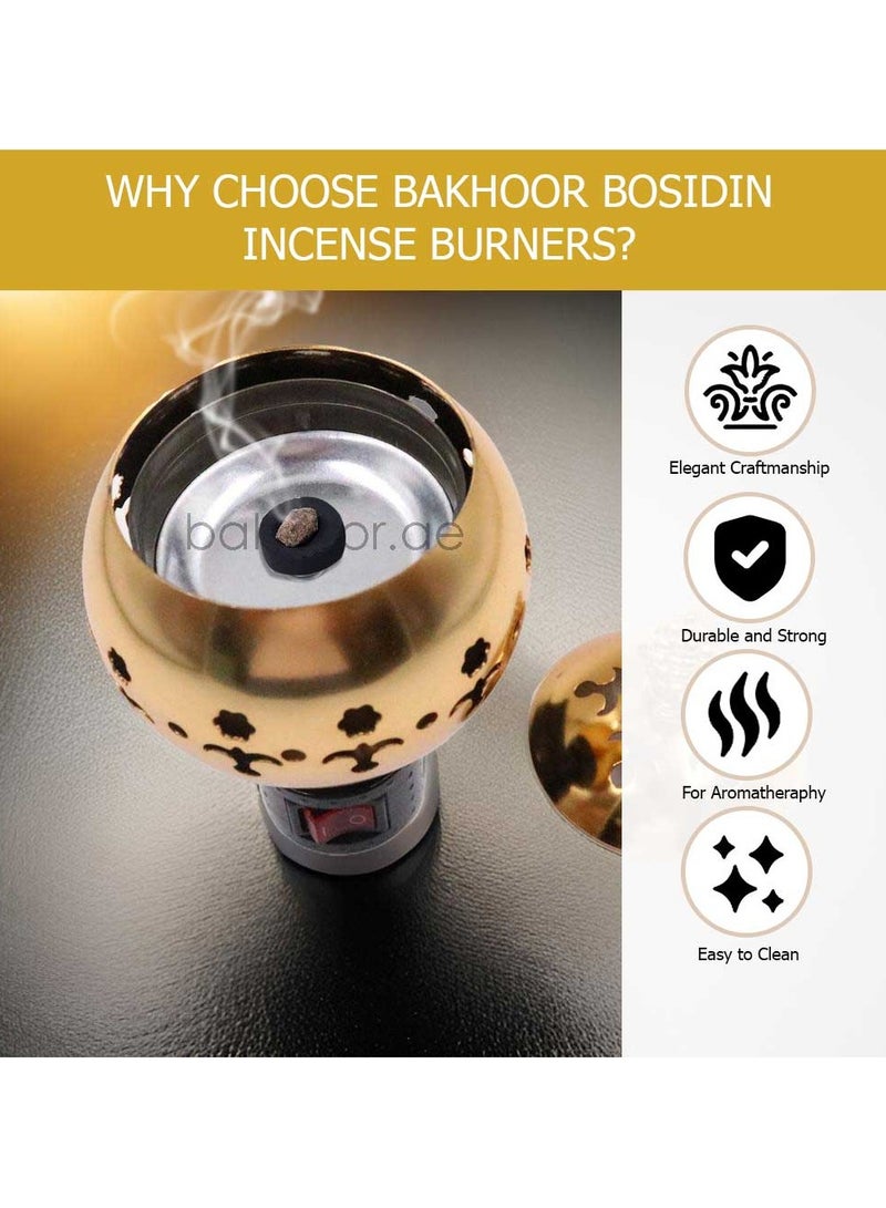 Electric Oud Incense Burner Gold 167grams - Image 4