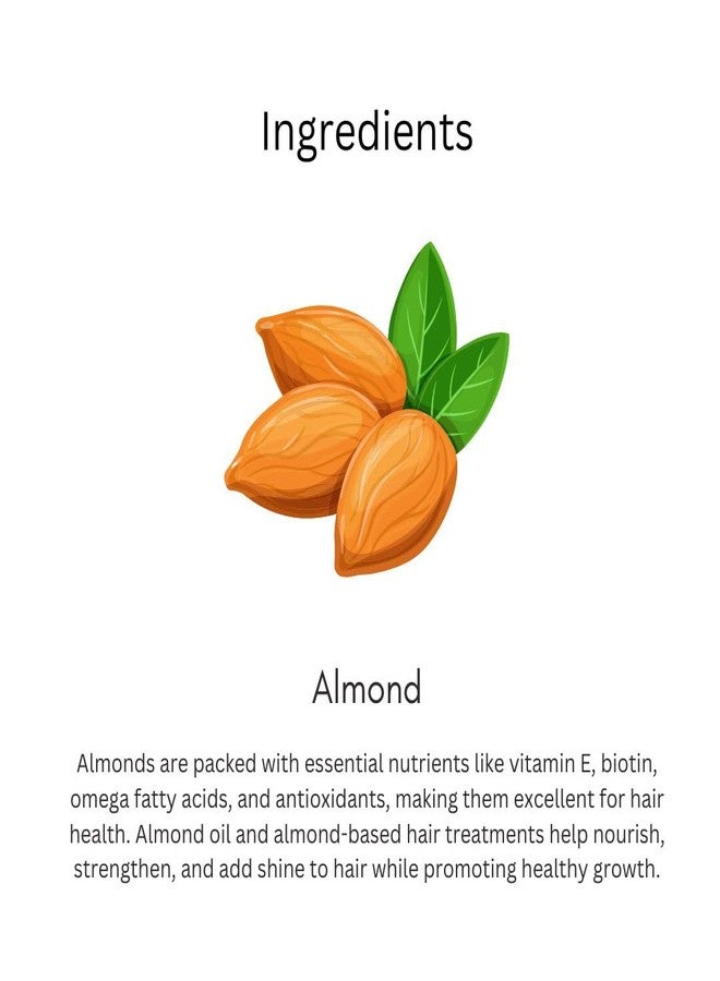 Utkrisht Khadi Almond Hair Serum 50ml | Infused with Biotin & Magnesium | For Dry, Frizzy & Damaged Hair | For Dry & Itchy Scalp | Suitable For All Hair Types | For Men & Women - Image 4
