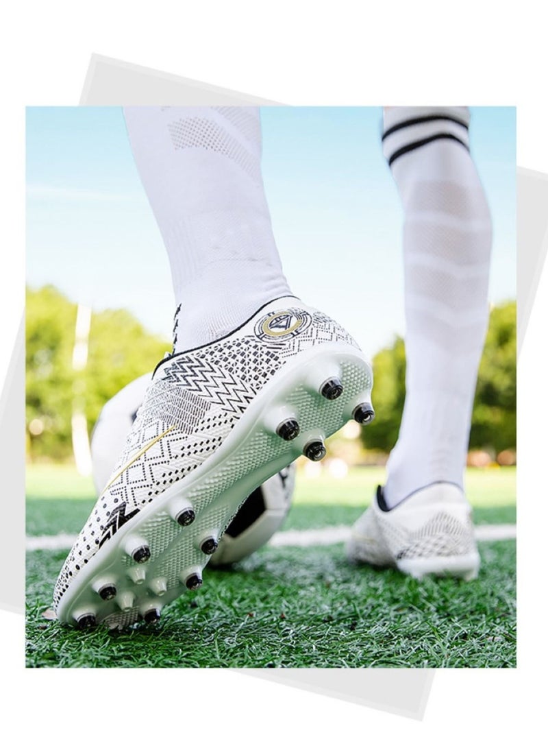 Loquat Low-Top Cleats Competition Sports Football Shoes White - Image 2