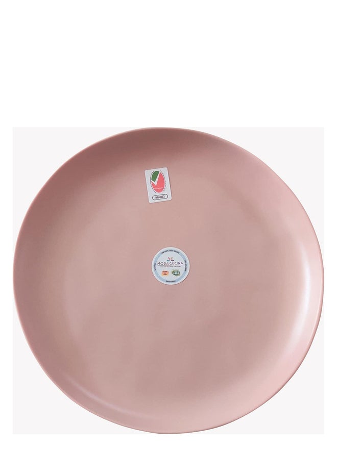 MODA CUCINA طبق حلوى مودا كوتشينا من الميلامين - وردي 18 سم - Image 1
