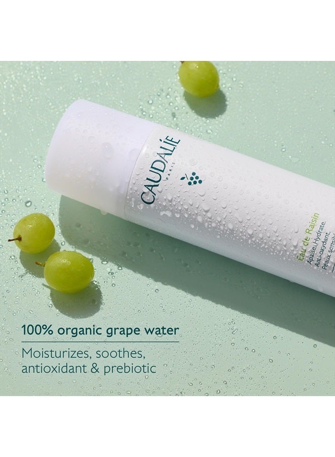CAUDALIE رذاذ وجه مرطب بماء العنب - بخاخ وجه عضوي مهدئ لترطيب فوري وتقوية حاجز البشرة، آمن للبشرة الحساسة - Image 4