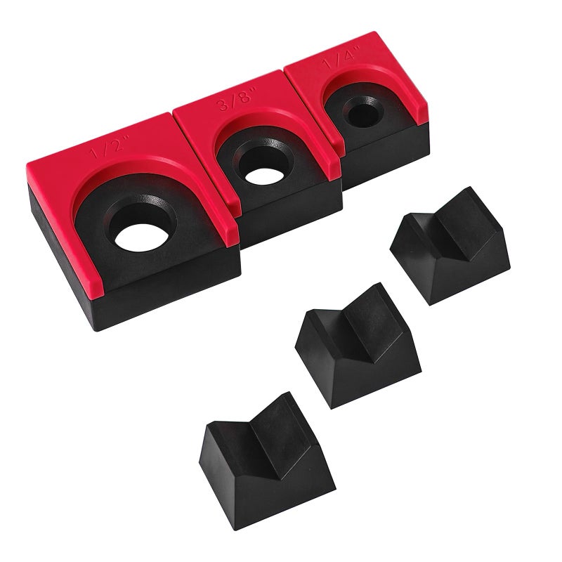 LookFox Ratchet Organizer Kit - 3 Pack Set, with Strong Magnets, Ratchet Organizer for Tool Box Drawer, Keep Tools Organized, for Garage, Workshop (Red/Black) - Image 1