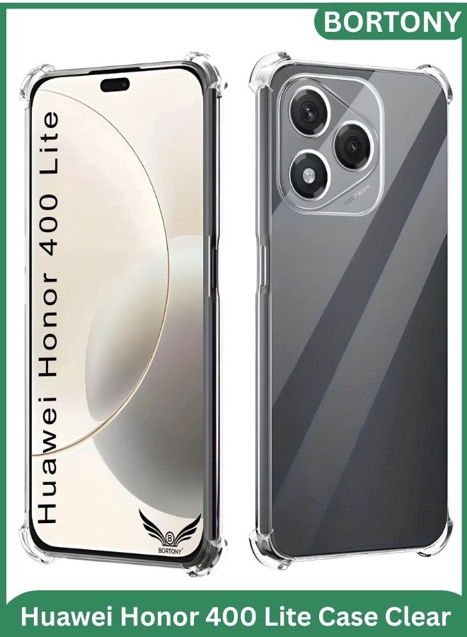 BORTONY Honor 400 Lite 5G Cover Ultra Slim Transparent Bumper Shockproof Protective Case for Huawei Honor 400 Lite - Image 1