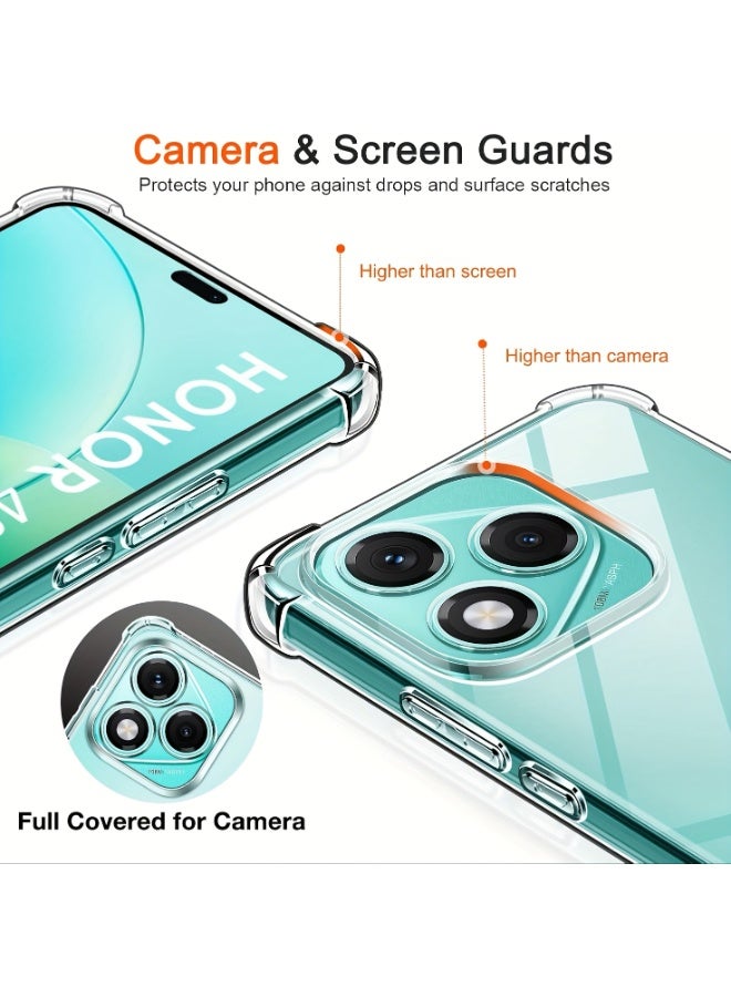 BORTONY Honor 400 Lite 5G Cover Ultra Slim Transparent Bumper Shockproof Protective Case for Huawei Honor 400 Lite - Image 2