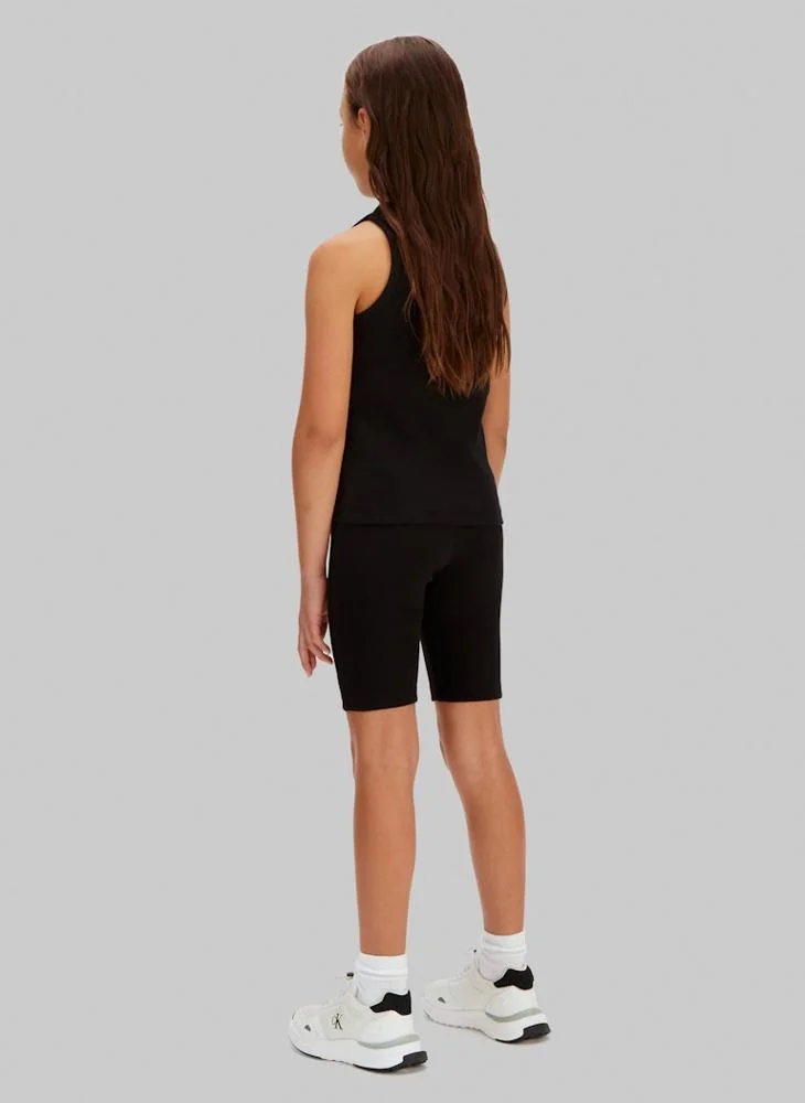 كالفن كلاين جينز Kids Ribbed Cycling Shorts