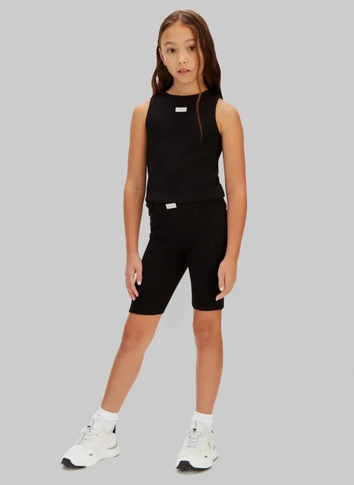 كالفن كلاين جينز Kids Ribbed Cycling Shorts