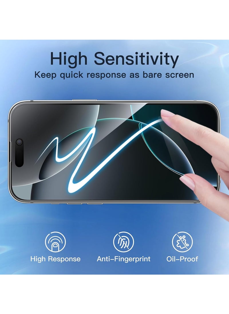Generic 3 Pack iPhone 16 Pro Privacy Screen Protector,Support Fingerprint Unlock Screen Protector for iPhone 16 Pro ,High hardness Tempered Glass Film,Anti-Scratch Case Friendly  - Image 5