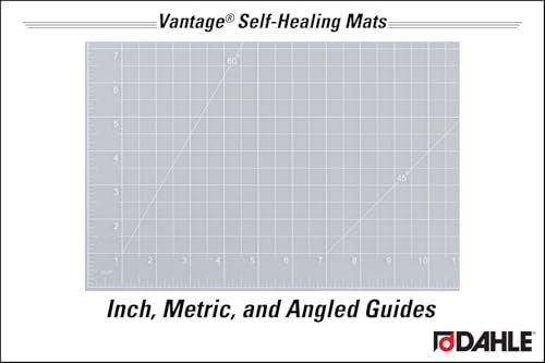 Dahle Vantage 10681 See-Through Premium Self-Healing Cutting Mat, 12"x18", 1/2" Grid, 5 Layers for Max Healing, Perfect for Crafts & Sewing, Clear - Image 3