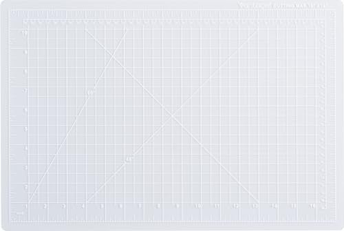 Dahle Vantage 10681 See-Through Premium Self-Healing Cutting Mat, 12"x18", 1/2" Grid, 5 Layers for Max Healing, Perfect for Crafts & Sewing, Clear - Image 1
