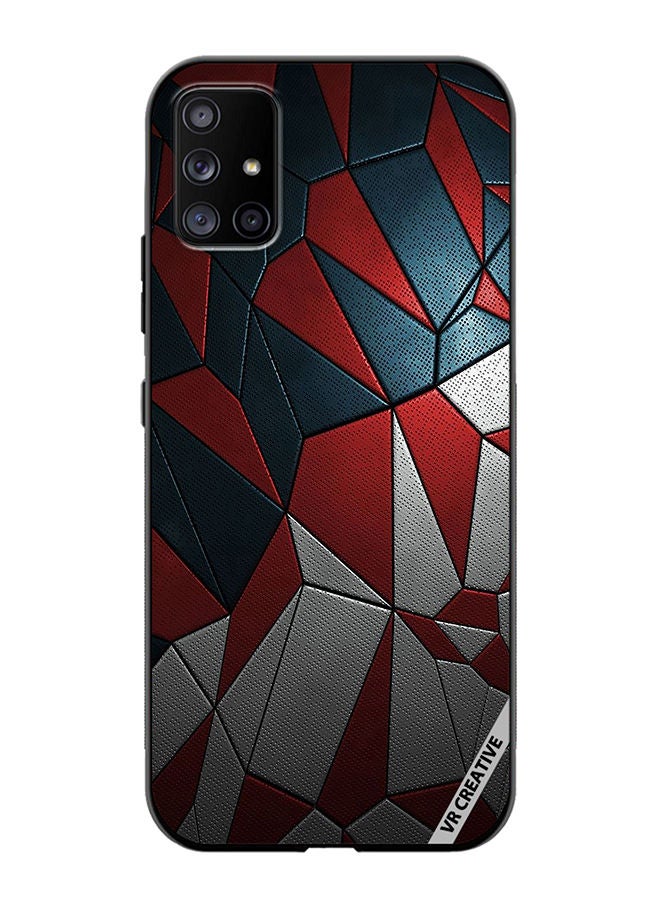 VR CREATIVE Protective Case Cover For Samsung Galaxy A71 5G Abstract Design Multicolour - Image 1