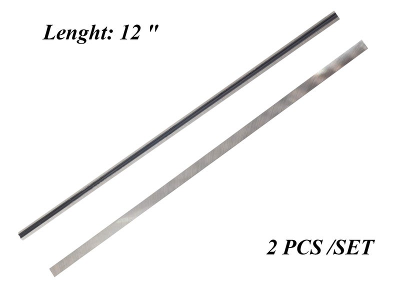 Asieg Tool 12 Inches Planer Blades Knives HSS Replacement for Model Makita 2012 and 2012NB Thickness Planer Heat Treated Double edge- Set of 2 - Image 3