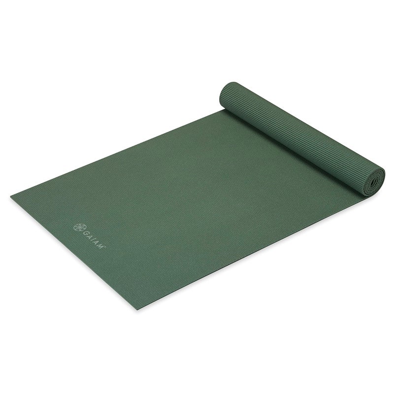 Gaiam Yoga Mat Premium Solid Color Non Slip Exercise Fitness Mat for All Types of Yoga Pilates Floor Workouts Sagebrush 5mm - Image 2