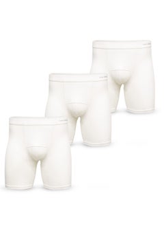 AOELEMENT Boxer Briefs White Color for Men Three  pcs Pack  - Image 3