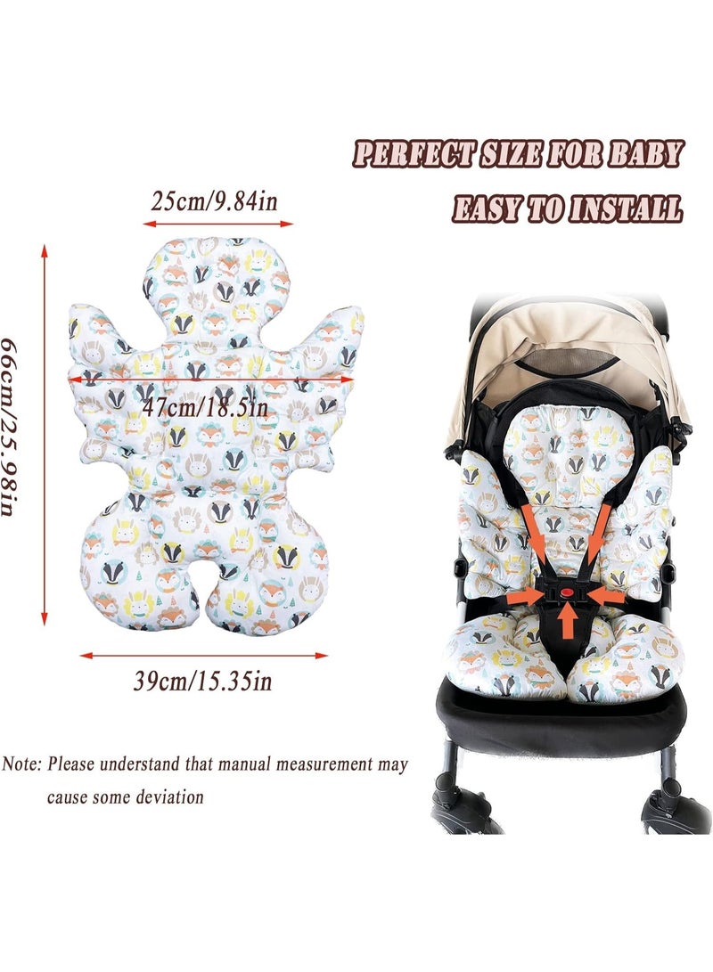 Baby Stroller Cushion Pad, Breathable Toddler Stroller Liner Head, Ultra-Soft Infant Car Seat Insert Cushion, Perfect for Car Seat, Stroller - Image 2