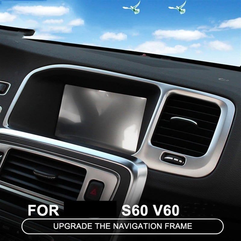 QASULER Stainless Steel Steering Wheel Trim for Volvo S60 V60 - Image 4