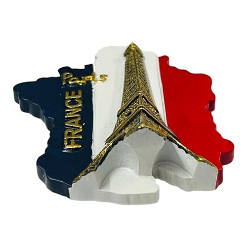 Krisah Fridge Magnet Resin 4D Countries Magnet Gift Souvenir Travel Magnets (Blue France) - Image 5