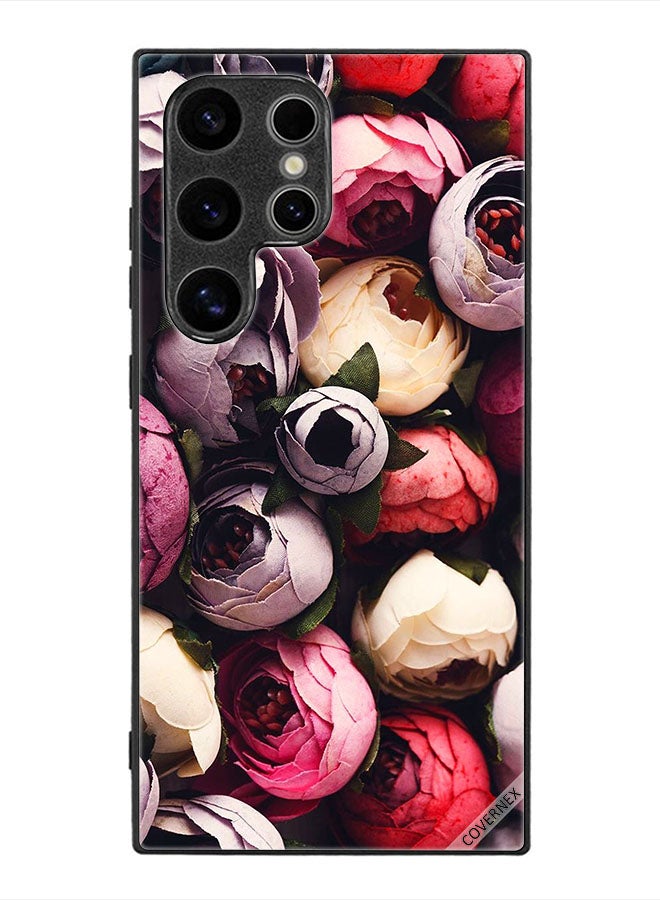Covernex Protective Case Cover For Samsung Galaxy S24 Ultra Dark Cone Roses - Image 1