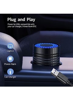Dhadh Dhadh Efficient and Portable for Car Sterilization and Disinfection USB Interface Low Noise Operation ABS Black Carbon Fiber  - Image 3