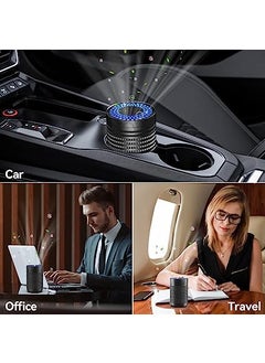 Dhadh Dhadh Efficient and Portable for Car Sterilization and Disinfection USB Interface Low Noise Operation ABS Black Carbon Fiber  - Image 5