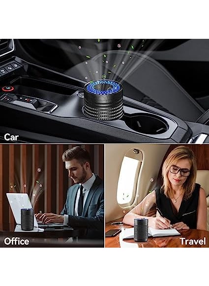 Dhadh Dhadh Efficient and Portable for Car Sterilization and Disinfection USB Interface Low Noise Operation ABS Black Carbon Fiber  - Image 5