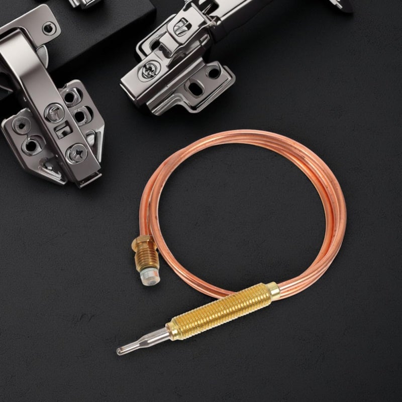 VOSAREA Copper Fireplace Thermocouple Replacement with Accurate Flame Detection, Compact Golden Sensor for Fireplace Heater Safety and Efficient Heat Control - Image 4