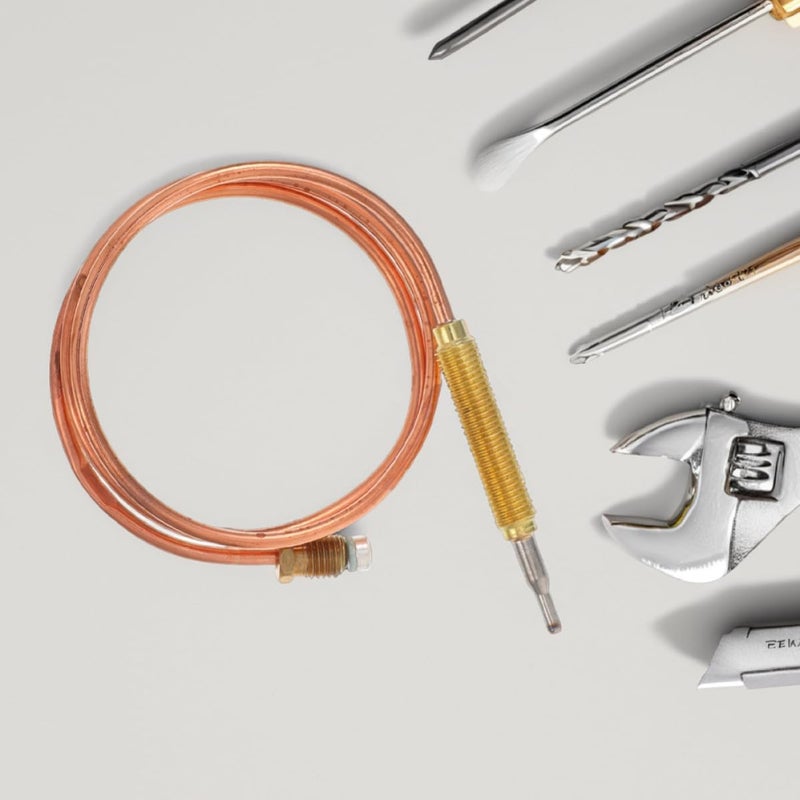 VOSAREA Copper Fireplace Thermocouple Replacement with Accurate Flame Detection, Compact Golden Sensor for Fireplace Heater Safety and Efficient Heat Control - Image 5