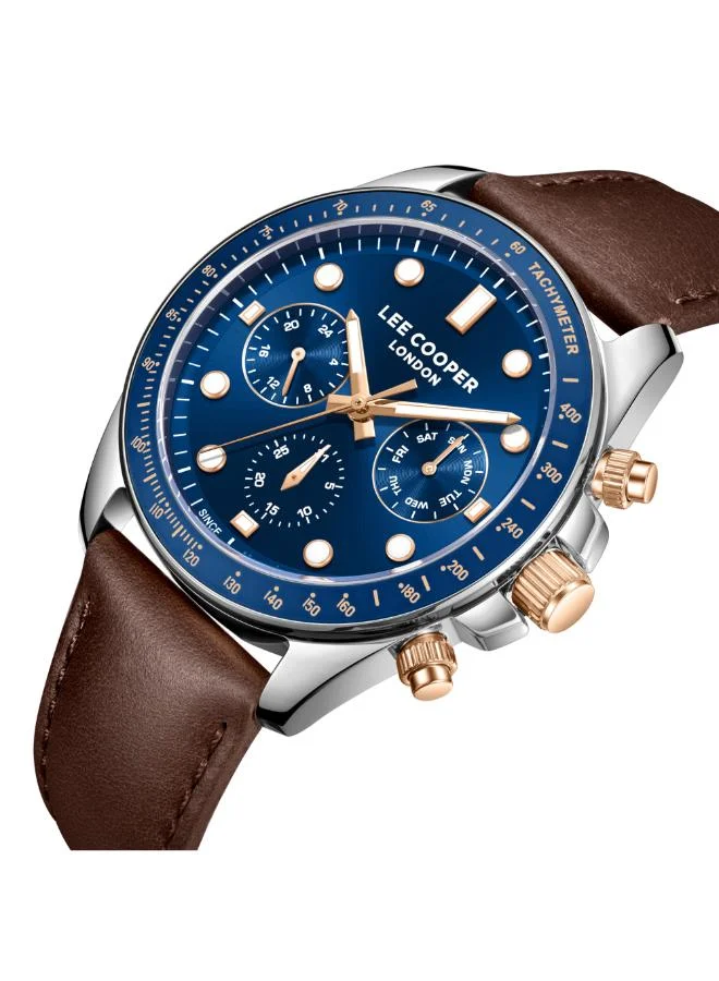 Lee Cooper  Men's Leather Multi Function Watch LC08233.392 - 23x29,5 mm for Men | Best Price UAE