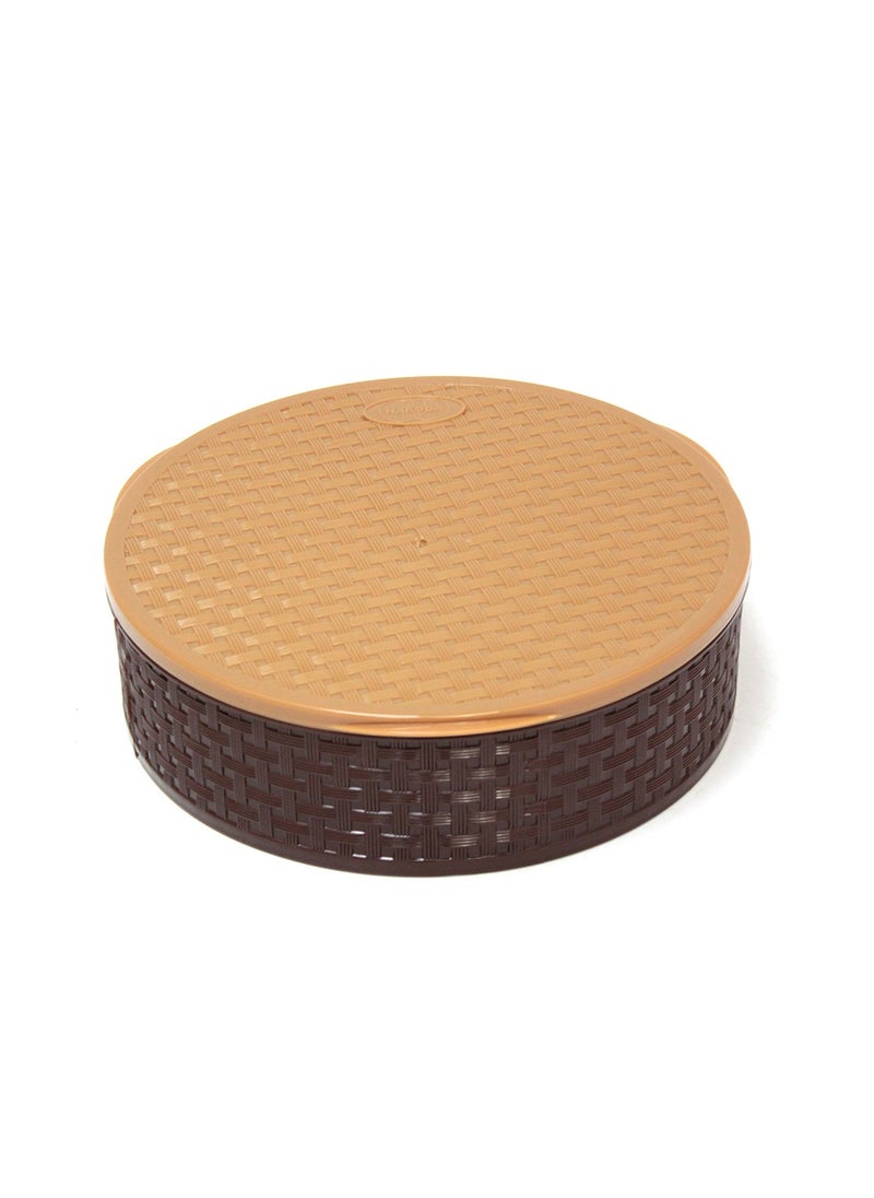 NAKODA - Nebula Spice Box with Spoon – 23cm Diameter, 7cm Height  7 Dividers for Spices, Masalas, and Dry Ingredients Airtight Lid - Image 1