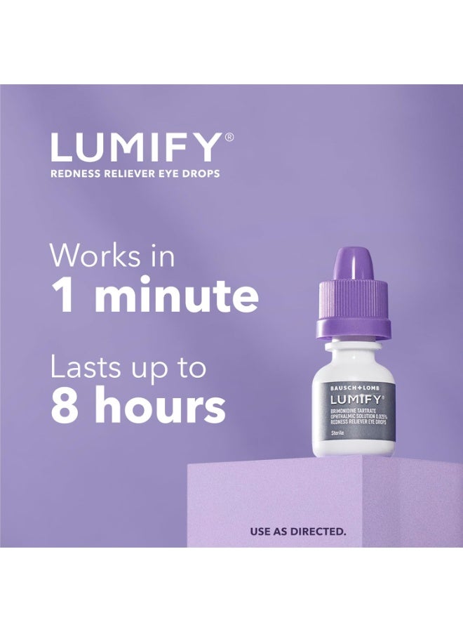 Lumify قطرات لوميفاي لتخفيف احمرار العين 7.5 مل (0.25 أونصة) - تخفيف سريع المفعول لتفتيح منطقة العين - Image 4