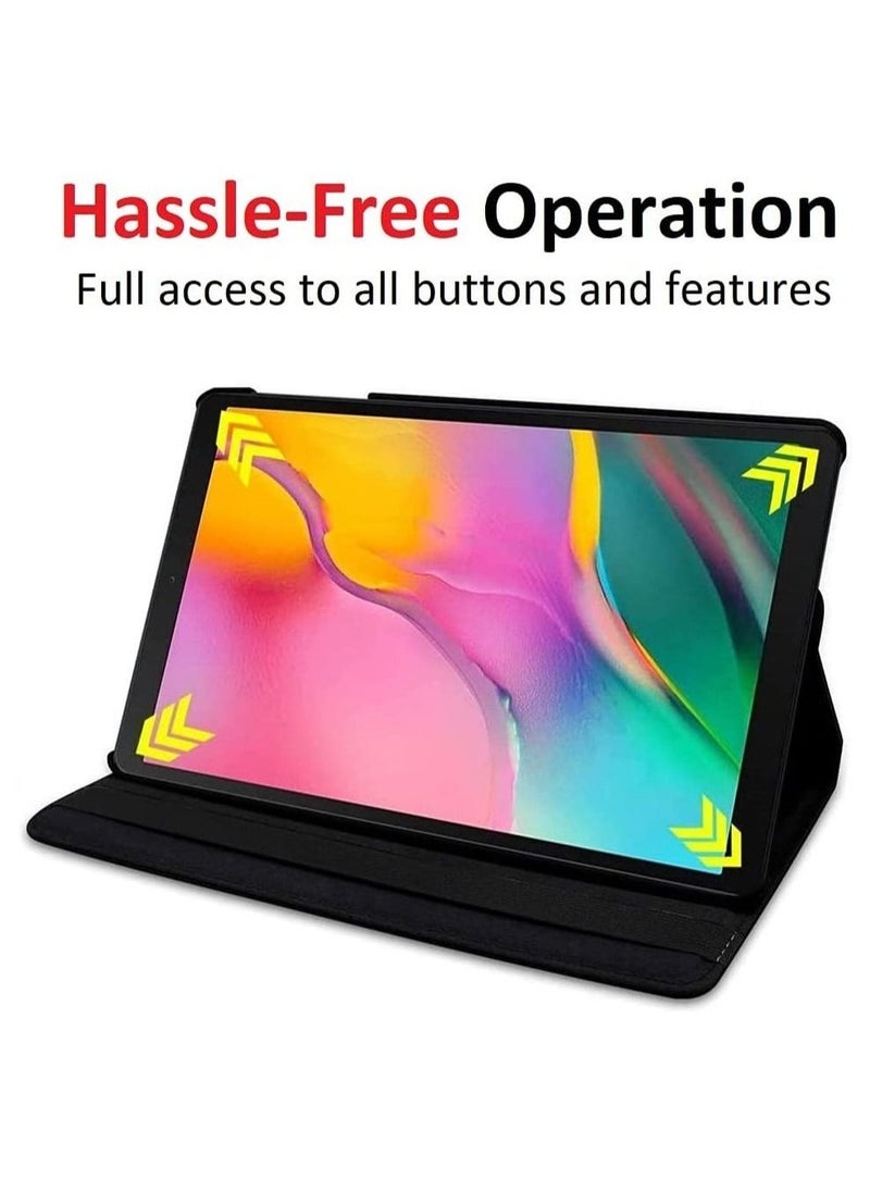ELTRAZONE Samsung Galaxy Tab S6 Lite 10.4 2020 Case - 360 Degree Rotating Stand [Auto Sleep/Wake] Folio Leather Smart Cover Case - Image 3