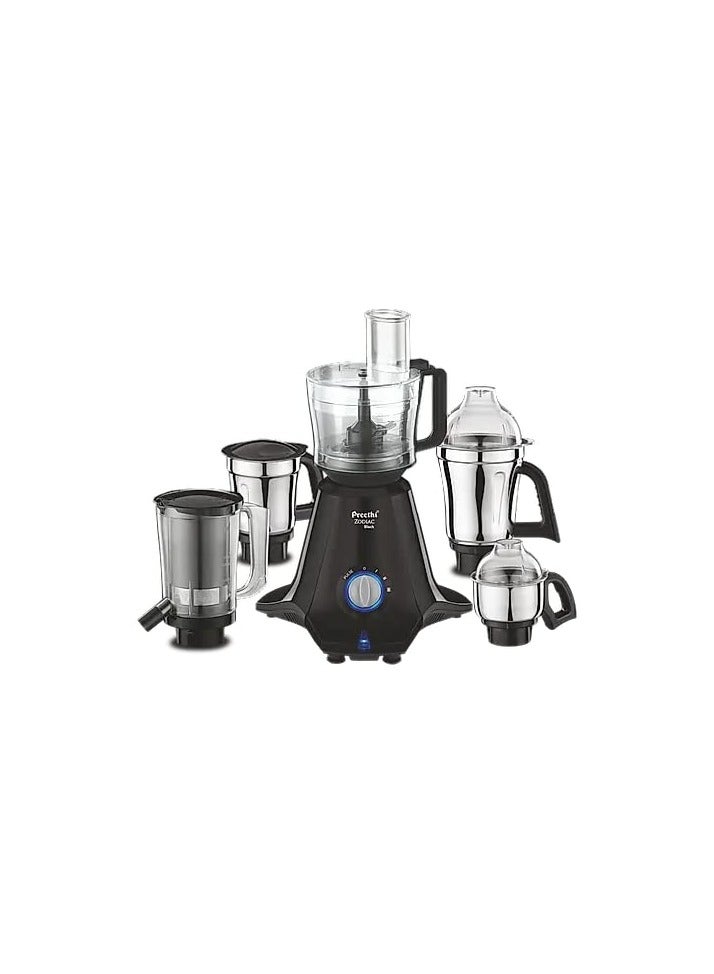 Preethi Zodiac Black Mixer Grinder (750 Watt), 5 Jars, 5 Yr Motor Warranty  - Image 1