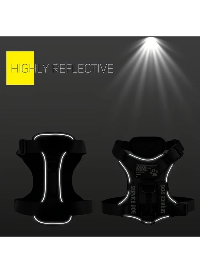 حزام الكلب البرتقالي الكبير مع سترة عاكسة وسيطرة عدم السحب للإطلاق السريع - Image 5