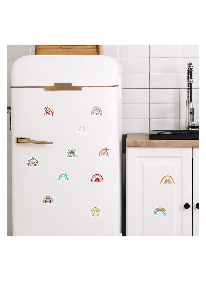 قوس قزح أورينبو 100 قطعة من ملصقات قوس قزح بوهو ملصقات قوس قزح ملونة قوس قزح ملصق فينيل مقاوم للماء لحفلات قوس قزح بوهو لزجاجة المياه والهاتف المحمول والكمبيوتر اللوحي - Image 3