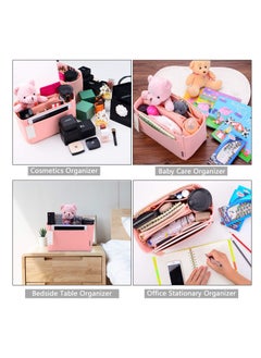 Excefore Purse Organizer, Felt Bag Organizer Purse Organizer, Insert Handbags for Women Closet, for LV Speedy, Neverfull, Graceful, Tote, 30x 13 x 26 CM, Pink  - Image 5