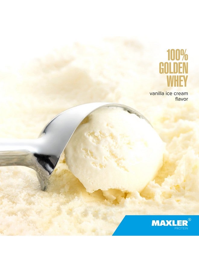 MAXLER Maxler 100% Golden Whey Protein - 24g of Premium Whey Protein Powder per Serving - Pre, Post & Intra Workout - Fast-Absorbing Whey Hydrolysate, Isolate & Concentrate Blend - Vanilla Ice Cream 2 lbs - Image 3