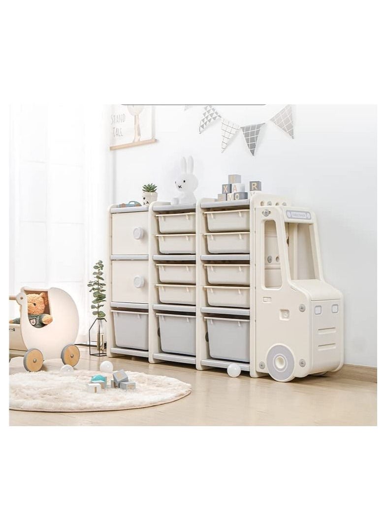 كول بيبي COOLBABY Toy منظم التخزين الأطفال حلول التخزين الأطفال منظم غرفة الأطفال منظم التخزين  - Image 1