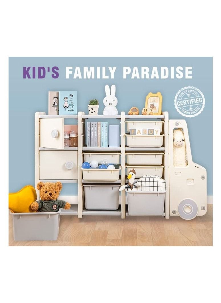 كول بيبي COOLBABY Toy منظم التخزين الأطفال حلول التخزين الأطفال منظم غرفة الأطفال منظم التخزين  - Image 2