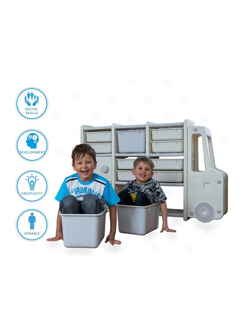 كول بيبي COOLBABY Toy منظم التخزين الأطفال حلول التخزين الأطفال منظم غرفة الأطفال منظم التخزين  - Image 5