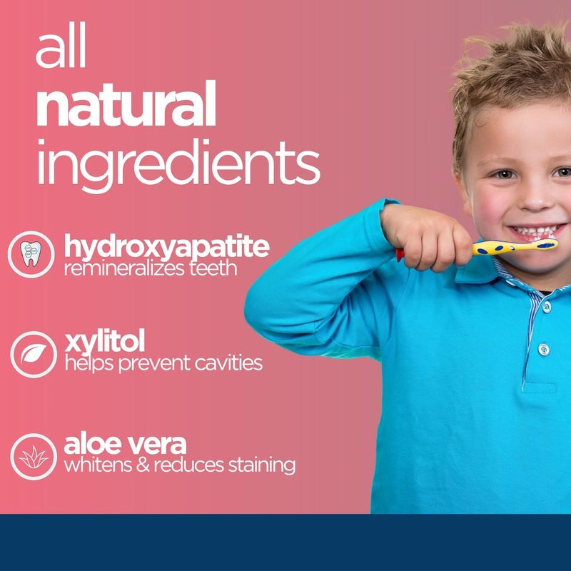 Wellnesse Kids Toothpaste - Fluoride Free Toddler & Kid's Natural Toothpaste, Freshens Breath, Sensory-Friendly Oral Care, Vegan, Strawberry Flavor, 4 oz (Pack of 1) - Image 4