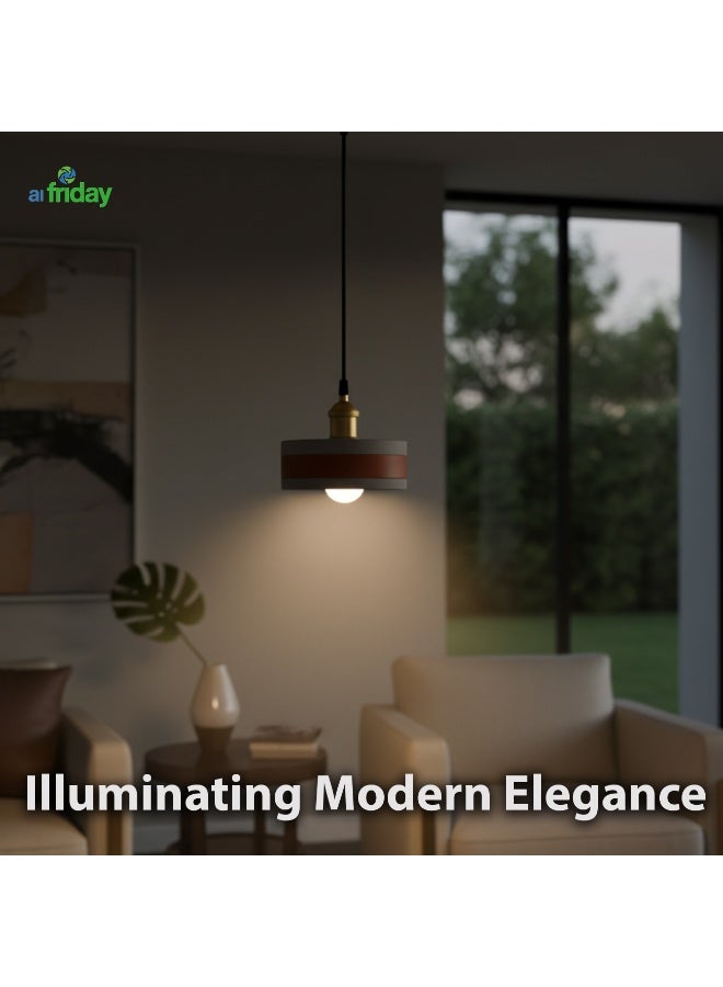 ALFRIDAY Modern Pendant Light — Minimalist E27 Pendant for Indoor Use (Bulb Not Included) - Image 3