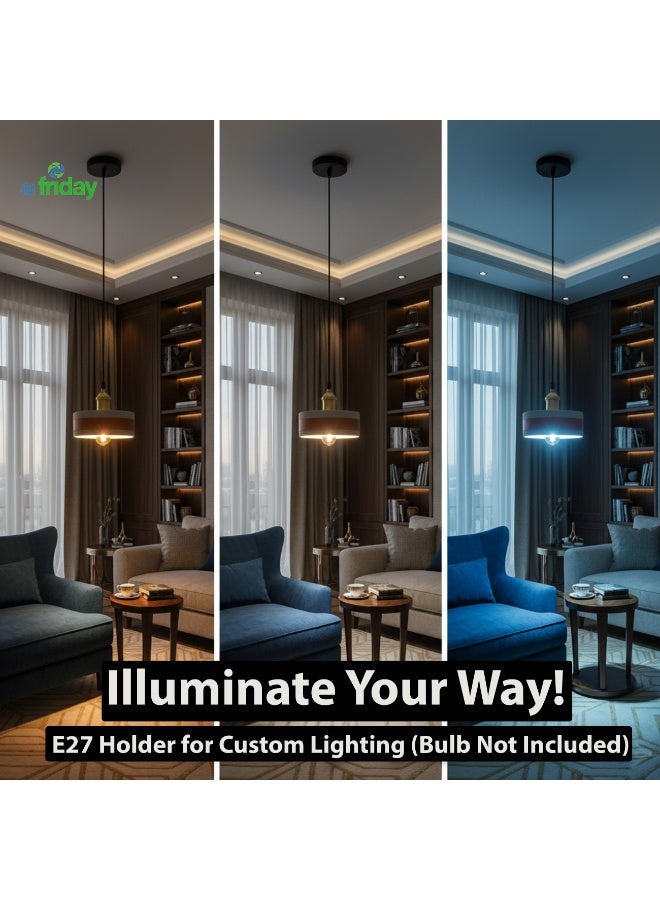 ALFRIDAY Modern Pendant Light — Minimalist E27 Pendant for Indoor Use (Bulb Not Included) - Image 5