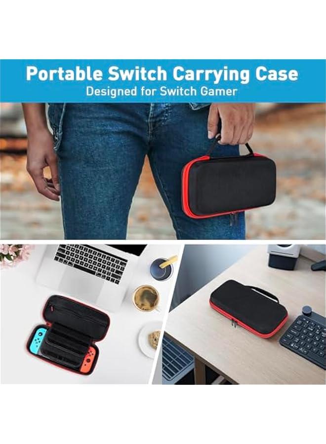 هوكور Toriseek Switch Case, Compatible With Nintendo Switch Oled Case, Classic Switch Oled Carrying Case, Portable Switch Oled Carrying Case for Nintendo, Multi Card Slot High Capacity Switch Traveling Ca - Image 5