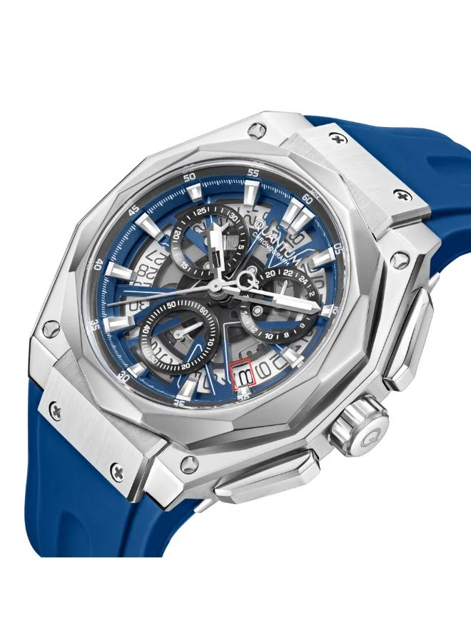 Quantum Men's Silicone Chronograph Watch HNG1097.359 - 47 mm
