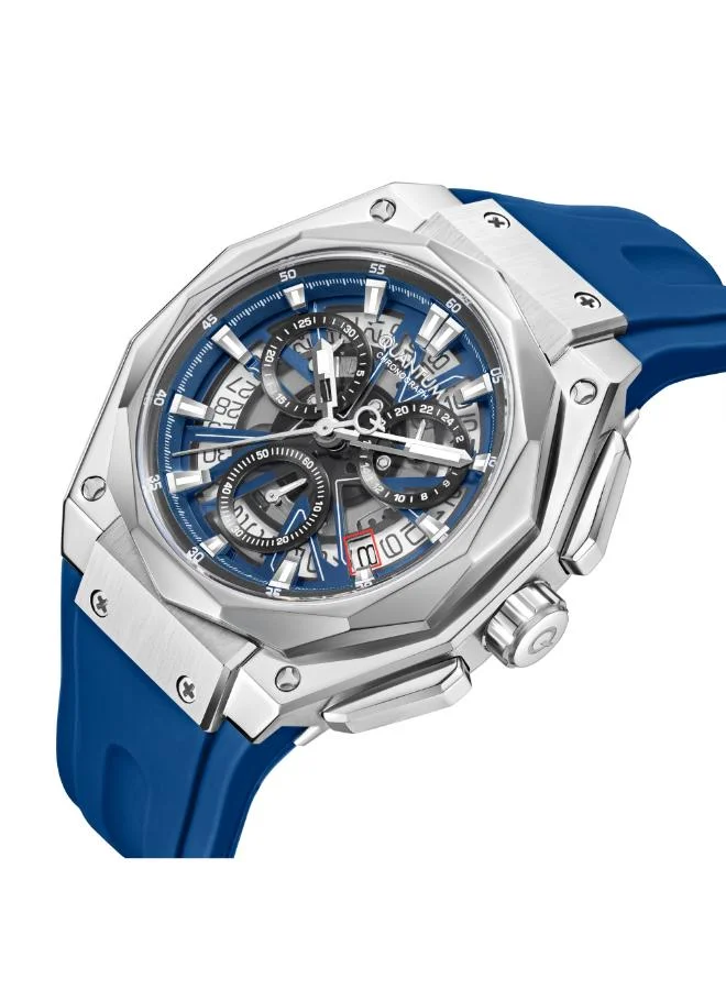 كوانتوم Men's Silicone Chronograph Watch HNG1097.359 - 47 mm